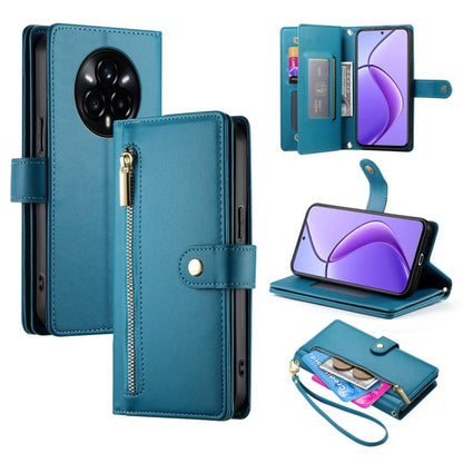 Nine Card-slot Zipper Wallet Bag Leather Phone Case, For Realme 16T 5G, For Realme C100 4G, For Realme 16 5G, For Realme C85 5G / Realme 15x 5G, For Realme C85 Pro 4G, For Realme 15T 5G, For Realme 15 5G / Realme 15 Pro 5G, For Realme 14 / Realme P3 5G...