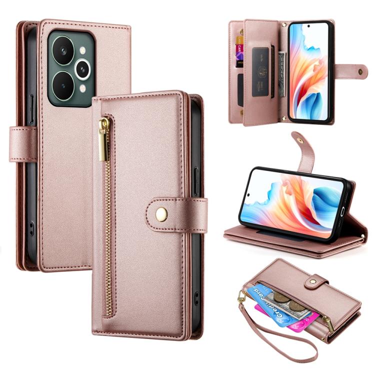 Nine Card-slot Zipper Wallet Bag Leather Phone Case, For Realme 16T 5G, For Realme C100 4G, For Realme 16 5G, For Realme C85 5G / Realme 15x 5G, For Realme C85 Pro 4G, For Realme 15T 5G, For Realme 15 5G / Realme 15 Pro 5G, For Realme 14 / Realme P3 5G...