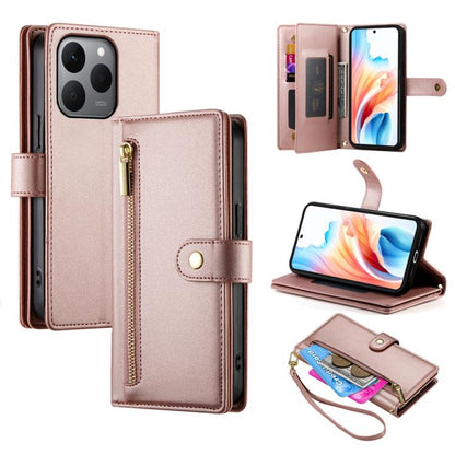 Nine Card-slot Zipper Wallet Bag Leather Phone Case, For Realme 16T 5G, For Realme C100 4G, For Realme 16 5G, For Realme C85 5G / Realme 15x 5G, For Realme C85 Pro 4G, For Realme 15T 5G, For Realme 15 5G / Realme 15 Pro 5G, For Realme 14 / Realme P3 5G...