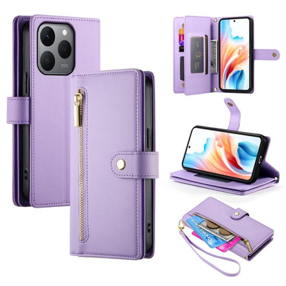 Nine Card-slot Zipper Wallet Bag Leather Phone Case, For Realme 16T 5G, For Realme C100 4G, For Realme 16 5G, For Realme C85 5G / Realme 15x 5G, For Realme C85 Pro 4G, For Realme 15T 5G, For Realme 15 5G / Realme 15 Pro 5G, For Realme 14 / Realme P3 5G...