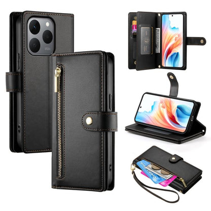 Nine Card-slot Zipper Wallet Bag Leather Phone Case, For Realme 16T 5G, For Realme C100 4G, For Realme 16 5G, For Realme C85 5G / Realme 15x 5G, For Realme C85 Pro 4G, For Realme 15T 5G, For Realme 15 5G / Realme 15 Pro 5G, For Realme 14 / Realme P3 5G...