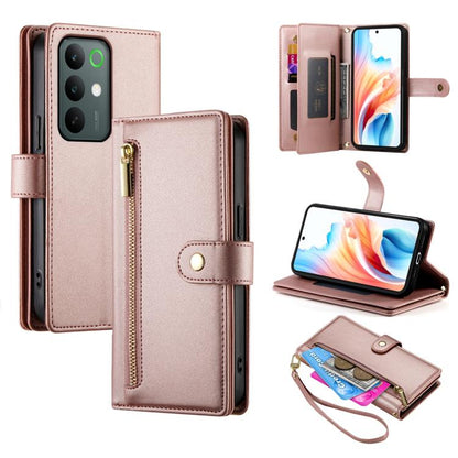 Nine Card-slot Zipper Wallet Bag Leather Phone Case, For Realme 16T 5G, For Realme C100 4G, For Realme 16 5G, For Realme C85 5G / Realme 15x 5G, For Realme C85 Pro 4G, For Realme 15T 5G, For Realme 15 5G / Realme 15 Pro 5G, For Realme 14 / Realme P3 5G...