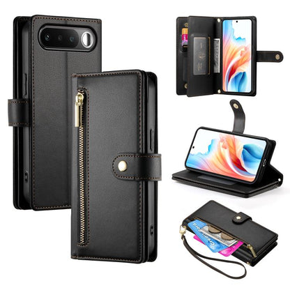 Nine Card-slot Zipper Wallet Bag Leather Phone Case, For Realme 16T 5G, For Realme C100 4G, For Realme 16 5G, For Realme C85 5G / Realme 15x 5G, For Realme C85 Pro 4G, For Realme 15T 5G, For Realme 15 5G / Realme 15 Pro 5G, For Realme 14 / Realme P3 5G...