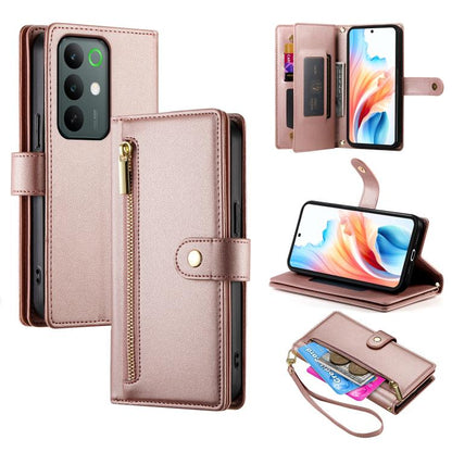 Nine Card-slot Zipper Wallet Bag Leather Phone Case, For Realme 16T 5G, For Realme C100 4G, For Realme 16 5G, For Realme C85 5G / Realme 15x 5G, For Realme C85 Pro 4G, For Realme 15T 5G, For Realme 15 5G / Realme 15 Pro 5G, For Realme 14 / Realme P3 5G...