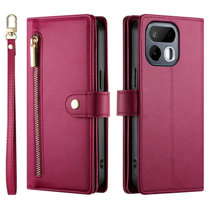 Nine Card-slot Zipper Wallet Bag Leather Phone Case, For Realme 16T 5G, For Realme C100 4G, For Realme 16 5G, For Realme C85 5G / Realme 15x 5G, For Realme C85 Pro 4G, For Realme 15T 5G, For Realme 15 5G / Realme 15 Pro 5G, For Realme 14 / Realme P3 5G...