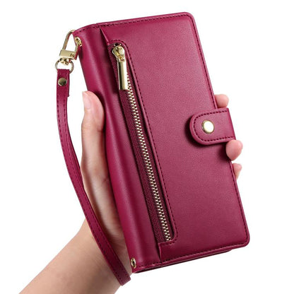 Nine Card-slot Zipper Wallet Bag Leather Phone Case, For Realme 16T 5G, For Realme C100 4G, For Realme 16 5G, For Realme C85 5G / Realme 15x 5G, For Realme C85 Pro 4G, For Realme 15T 5G, For Realme 15 5G / Realme 15 Pro 5G, For Realme 14 / Realme P3 5G...