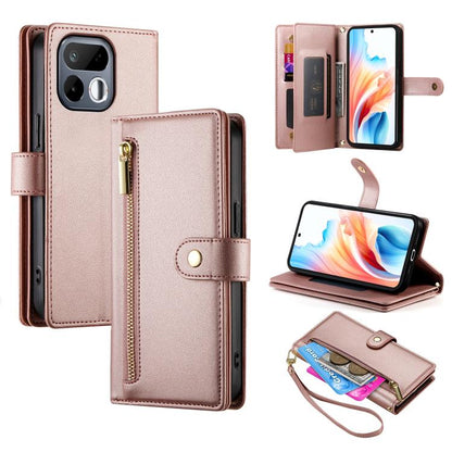 Nine Card-slot Zipper Wallet Bag Leather Phone Case, For Realme 16T 5G, For Realme C100 4G, For Realme 16 5G, For Realme C85 5G / Realme 15x 5G, For Realme C85 Pro 4G, For Realme 15T 5G, For Realme 15 5G / Realme 15 Pro 5G, For Realme 14 / Realme P3 5G...