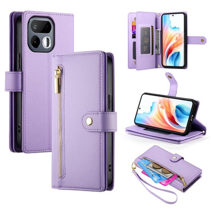 Nine Card-slot Zipper Wallet Bag Leather Phone Case, For Realme 16T 5G, For Realme C100 4G, For Realme 16 5G, For Realme C85 5G / Realme 15x 5G, For Realme C85 Pro 4G, For Realme 15T 5G, For Realme 15 5G / Realme 15 Pro 5G, For Realme 14 / Realme P3 5G...