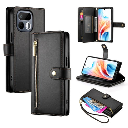 Nine Card-slot Zipper Wallet Bag Leather Phone Case, For Realme 16T 5G, For Realme C100 4G, For Realme 16 5G, For Realme C85 5G / Realme 15x 5G, For Realme C85 Pro 4G, For Realme 15T 5G, For Realme 15 5G / Realme 15 Pro 5G, For Realme 14 / Realme P3 5G...