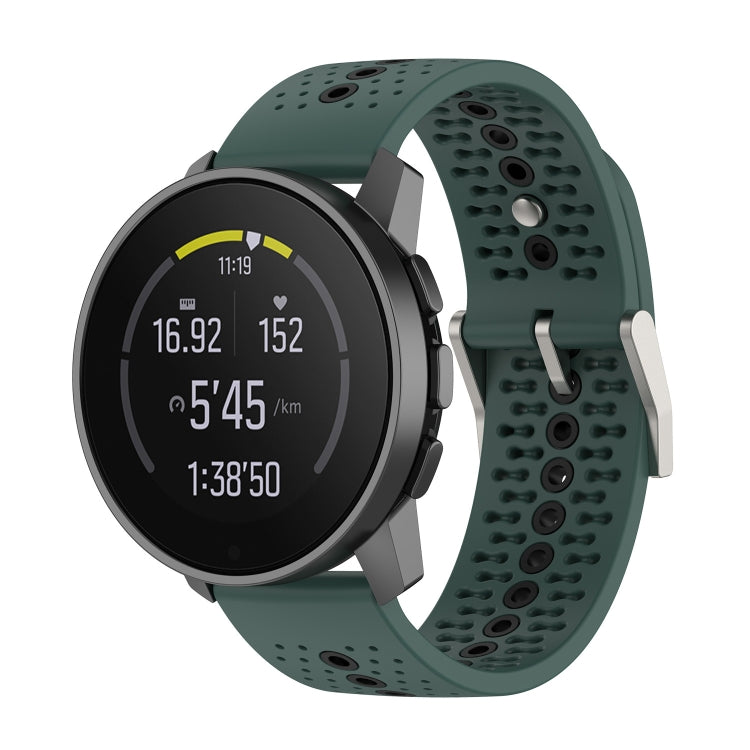 Colorful Hole Silicone Watch Band, For Suunto Run / Race S