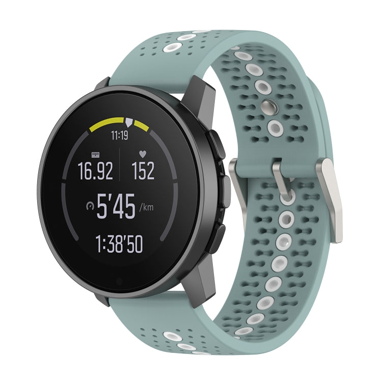 Colorful Hole Silicone Watch Band, For Suunto Run / Race S