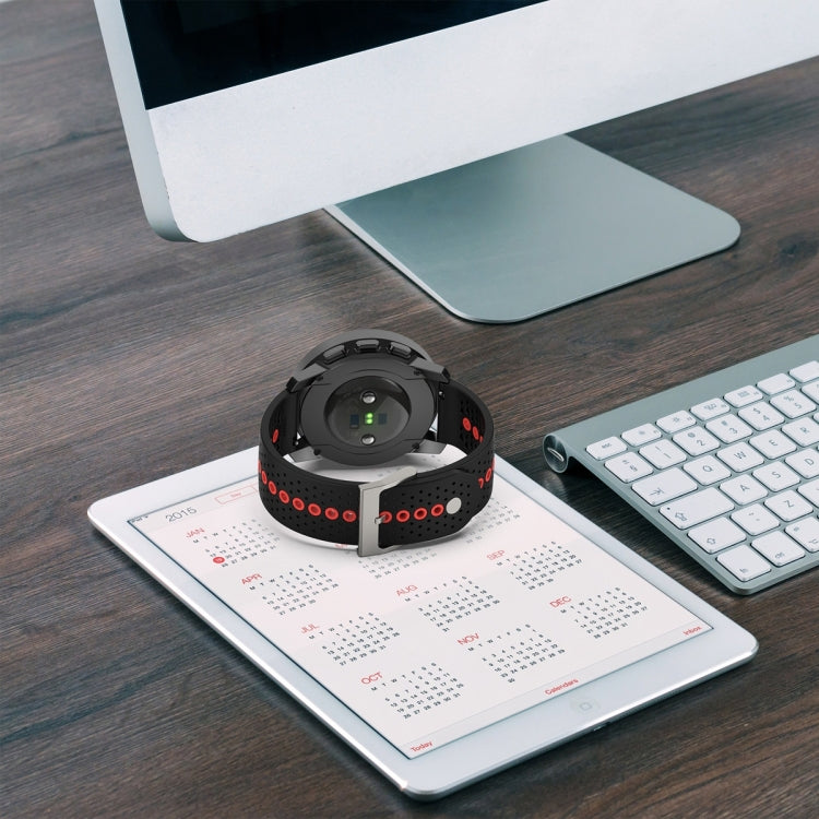 Colorful Hole Silicone Watch Band, For Suunto Run / Race S