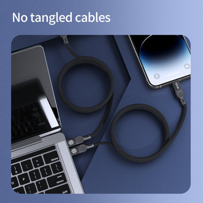 NILLKIN 100W USB-C/Type-C to USB-C/Type-C Small Magnetic Coil Fast Charging Data Cable, Length: 1m