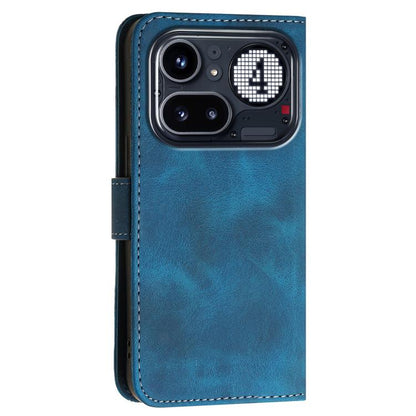 Grid Butterfly Embossed Pattern Leather Phone Case with Lanyard, For Nothing Phone 4a Pro, For Nothing Phone 4a, For Nothing Phone 3a, For Nothing Phone 3a Pro, For Nothing Phone 2a, For Nothing Phone 2, For Nothing Phone 1