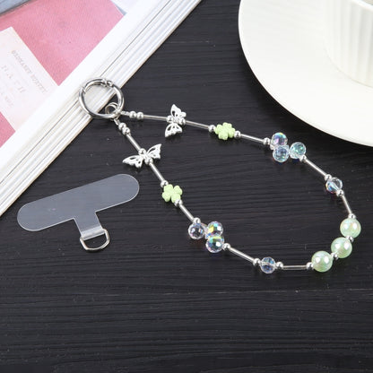Heidi Beads Butterfly Embellished Anti-lost Short Lanyard