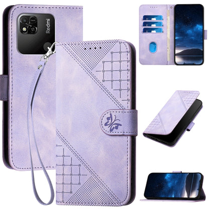 Grid Butterfly Embossed Pattern Leather Phone Case with Lanyard, For Redmi Note 12 Turbo / Xiaomi Poco F5, For Redmi Note 12s, For Redmi Note 12 Pro, For Redmi Note 12 4G, For Redmi Note 12 Pro+, For Redmi Note 12 5G, For Redmi A1+, For Redmi K50 Ultra...