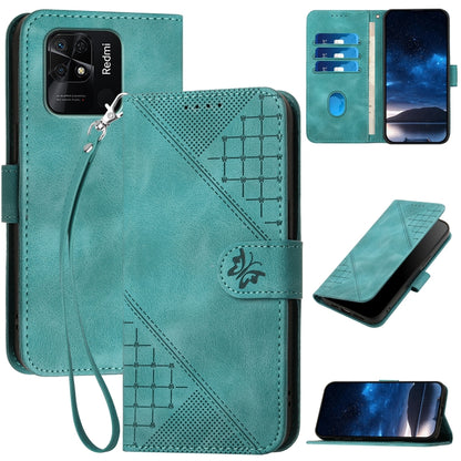Grid Butterfly Embossed Pattern Leather Phone Case with Lanyard, For Redmi Note 12 Turbo / Xiaomi Poco F5, For Redmi Note 12s, For Redmi Note 12 Pro, For Redmi Note 12 4G, For Redmi Note 12 Pro+, For Redmi Note 12 5G, For Redmi A1+, For Redmi K50 Ultra...