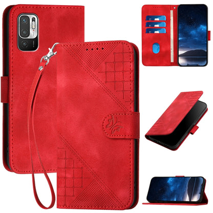 Grid Butterfly Embossed Pattern Leather Phone Case with Lanyard, For Redmi Note 12 Turbo / Xiaomi Poco F5, For Redmi Note 12s, For Redmi Note 12 Pro, For Redmi Note 12 4G, For Redmi Note 12 Pro+, For Redmi Note 12 5G, For Redmi A1+, For Redmi K50 Ultra...