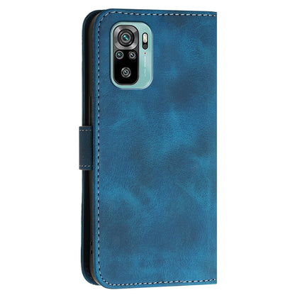 Grid Butterfly Embossed Pattern Leather Phone Case with Lanyard, For Redmi Note 10 4G Global, For Redmi 9T