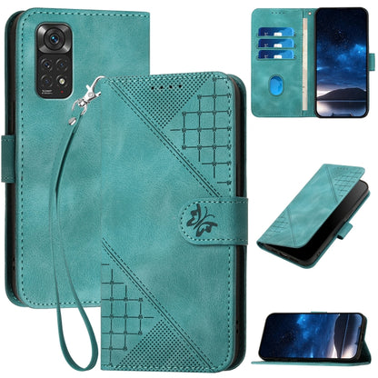 Grid Butterfly Embossed Pattern Leather Phone Case with Lanyard, For Redmi Note 12 Turbo / Xiaomi Poco F5, For Redmi Note 12s, For Redmi Note 12 Pro, For Redmi Note 12 4G, For Redmi Note 12 Pro+, For Redmi Note 12 5G, For Redmi A1+, For Redmi K50 Ultra...
