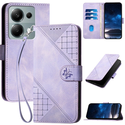 Grid Butterfly Embossed Pattern Leather Phone Case with Lanyard, For Redmi Note 14 5G, For Redmi Note 14 Pro+ 5G, For Redmi Note 14 Pro 5G, For Redmi 13, For Redmi Turbo 3, For Redmi Note 13R Pro / Poco X6 Neo, For Redmi A3, For Redmi Note 13 Pro 4G   ...