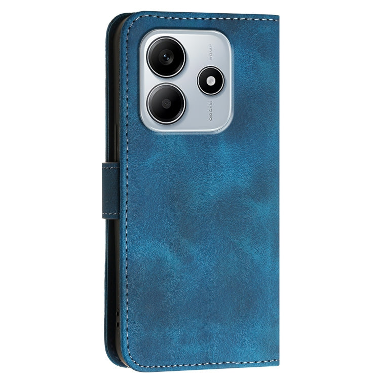Grid Butterfly Embossed Pattern Leather Phone Case with Lanyard, For Redmi Note 14 5G, For Redmi Note 14 Pro+ 5G, For Redmi Note 14 Pro 5G, For Redmi 13, For Redmi Turbo 3, For Redmi Note 13R Pro / Poco X6 Neo, For Redmi A3, For Redmi Note 13 Pro 4G   ...