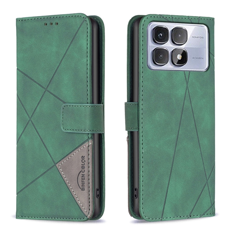 Magnetic Buckle Rhombus Texture Leather Phone Case, For Redmi Note 14 5G, For Redmi Note 14 Pro 5G / Note 14 Pro+ 5G, For Redmi 14C 4G, For Redmi K70 Ultra