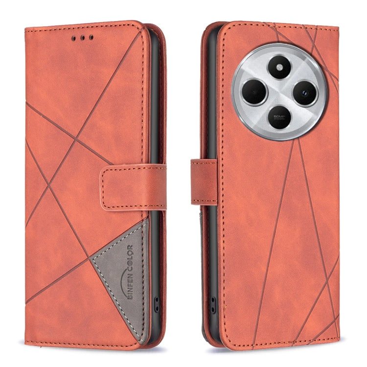 Magnetic Buckle Rhombus Texture Leather Phone Case, For Redmi Note 14 5G, For Redmi Note 14 Pro 5G / Note 14 Pro+ 5G, For Redmi 14C 4G, For Redmi K70 Ultra