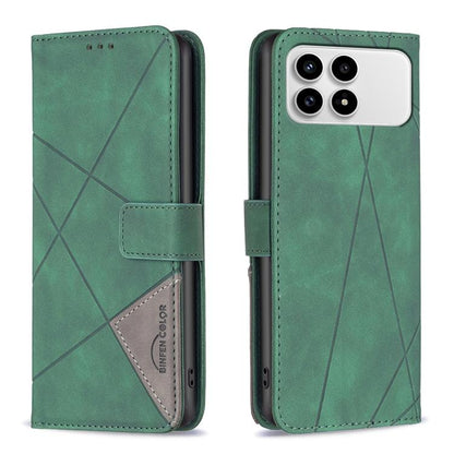 Magnetic Buckle Rhombus Texture Leather Phone Case, For Redmi K90 Max 5G, For Redmi A7 Pro 171mm / Poco C85x 5G, For Redmi 15a 5G, For Redmi Tubo 5 Max / Poco X8 Pro Max, For Redmi Tubo 5 / Poco X8 Pro 5G, For Redmi Note 15 5G Global 164mm             ...