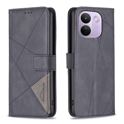 Magnetic Buckle Rhombus Texture Leather Phone Case, For Redmi 15C 5G/4G Global 171/Poco C85 4G, For Redmi Note 17 Pro 5G Global 163mm, For Redmi Note 17 Pro+ 5G Global 163mm, For Redmi K100 Pro Max 5G, For Redmi 17 4G / 5G Global 170mm                 ...
