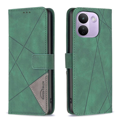 Magnetic Buckle Rhombus Texture Leather Phone Case, For Redmi 15C 5G/4G Global 171/Poco C85 4G, For Redmi Note 17 Pro 5G Global 163mm, For Redmi Note 17 Pro+ 5G Global 163mm, For Redmi K100 Pro Max 5G, For Redmi 17 4G / 5G Global 170mm                 ...