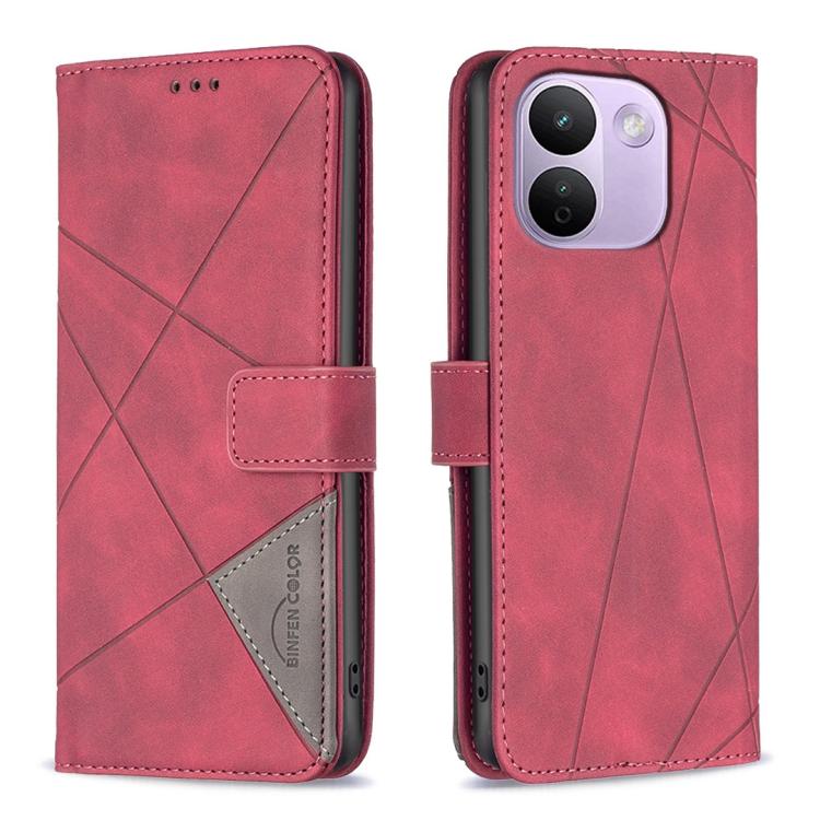 Magnetic Buckle Rhombus Texture Leather Phone Case, For Redmi 15C 5G/4G Global 171/Poco C85 4G, For Redmi Note 17 Pro 5G Global 163mm, For Redmi Note 17 Pro+ 5G Global 163mm, For Redmi K100 Pro Max 5G, For Redmi 17 4G / 5G Global 170mm                 ...