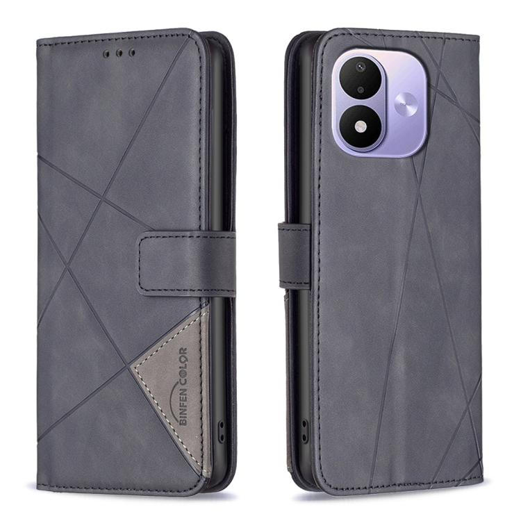 Magnetic Buckle Rhombus Texture Leather Phone Case, For Redmi 15C 5G/4G Global 171/Poco C85 4G, For Redmi Note 17 Pro 5G Global 163mm, For Redmi Note 17 Pro+ 5G Global 163mm, For Redmi K100 Pro Max 5G, For Redmi 17 4G / 5G Global 170mm                 ...