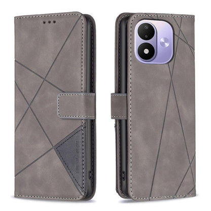 Magnetic Buckle Rhombus Texture Leather Phone Case, For Redmi 15C 5G/4G Global 171/Poco C85 4G, For Redmi Note 17 Pro 5G Global 163mm, For Redmi Note 17 Pro+ 5G Global 163mm, For Redmi K100 Pro Max 5G, For Redmi 17 4G / 5G Global 170mm                 ...