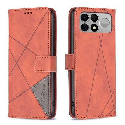 Magnetic Buckle Rhombus Texture Leather Phone Case, For Redmi 15C 5G/4G Global 171/Poco C85 4G, For Redmi Note 17 Pro 5G Global 163mm, For Redmi Note 17 Pro+ 5G Global 163mm, For Redmi K100 Pro Max 5G, For Redmi 17 4G / 5G Global 170mm                 ...