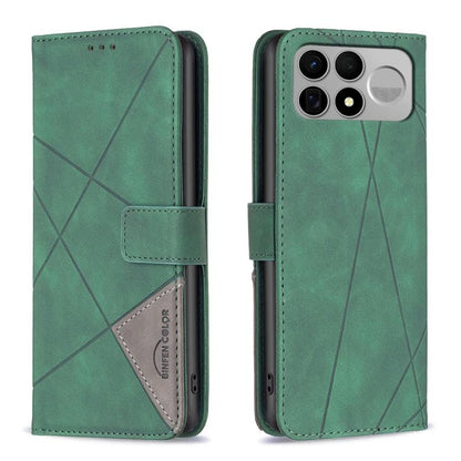 Magnetic Buckle Rhombus Texture Leather Phone Case, For Redmi 15C 5G/4G Global 171/Poco C85 4G, For Redmi Note 17 Pro 5G Global 163mm, For Redmi Note 17 Pro+ 5G Global 163mm, For Redmi K100 Pro Max 5G, For Redmi 17 4G / 5G Global 170mm                 ...