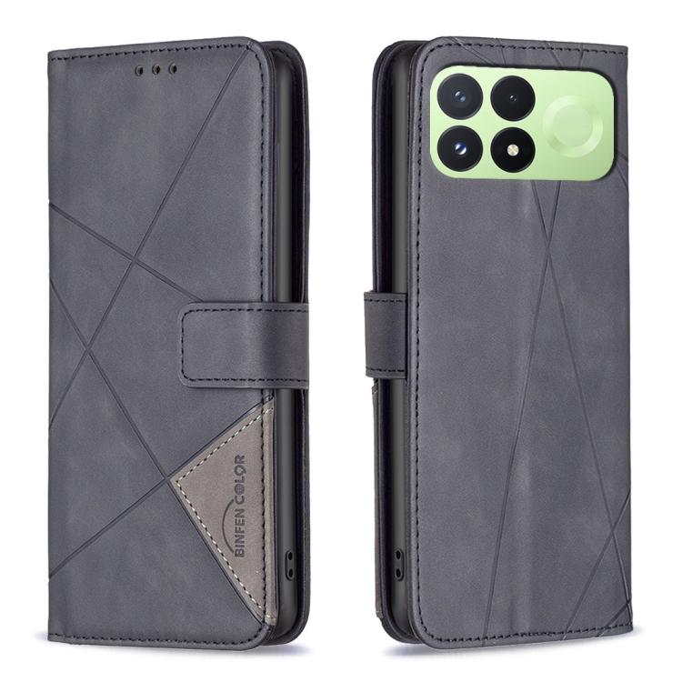 Magnetic Buckle Rhombus Texture Leather Phone Case, For Redmi 15C 5G/4G Global 171/Poco C85 4G, For Redmi Note 17 Pro 5G Global 163mm, For Redmi Note 17 Pro+ 5G Global 163mm, For Redmi K100 Pro Max 5G, For Redmi 17 4G / 5G Global 170mm                 ...