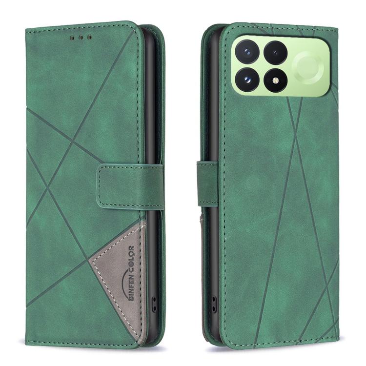 Magnetic Buckle Rhombus Texture Leather Phone Case, For Redmi 15C 5G/4G Global 171/Poco C85 4G, For Redmi Note 17 Pro 5G Global 163mm, For Redmi Note 17 Pro+ 5G Global 163mm, For Redmi K100 Pro Max 5G, For Redmi 17 4G / 5G Global 170mm                 ...