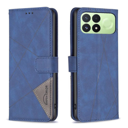Magnetic Buckle Rhombus Texture Leather Phone Case, For Redmi 15C 5G/4G Global 171/Poco C85 4G, For Redmi Note 17 Pro 5G Global 163mm, For Redmi Note 17 Pro+ 5G Global 163mm, For Redmi K100 Pro Max 5G, For Redmi 17 4G / 5G Global 170mm                 ...