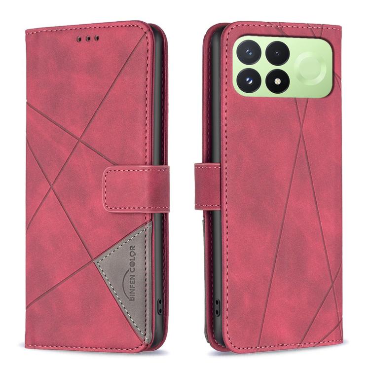 Magnetic Buckle Rhombus Texture Leather Phone Case, For Redmi 15C 5G/4G Global 171/Poco C85 4G, For Redmi Note 17 Pro 5G Global 163mm, For Redmi Note 17 Pro+ 5G Global 163mm, For Redmi K100 Pro Max 5G, For Redmi 17 4G / 5G Global 170mm                 ...
