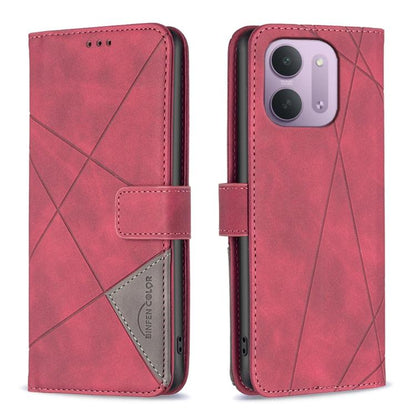 Magnetic Buckle Rhombus Texture Leather Phone Case, For Redmi 15C 5G/4G Global 171/Poco C85 4G, For Redmi Note 17 Pro 5G Global 163mm, For Redmi Note 17 Pro+ 5G Global 163mm, For Redmi K100 Pro Max 5G, For Redmi 17 4G / 5G Global 170mm                 ...