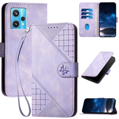 Grid Butterfly Embossed Pattern Leather Phone Case with Lanyard, For Realme 12 Pro 5G Global, For Realme 12 Pro+ 5G Global, For Realme GT5 Pro, For Realme 11 5G Global, For Realme C53 / Narzo N53, For Realme C65 4G, For Realme C55 4G Global            ...