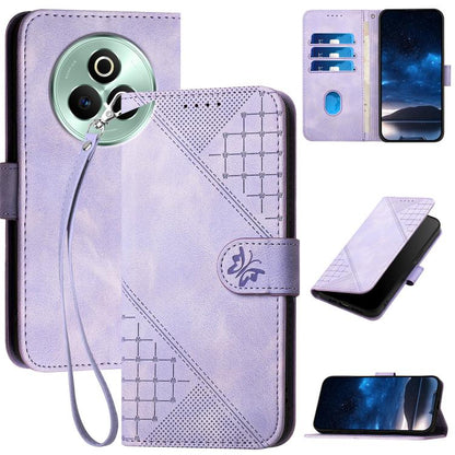 Grid Butterfly Embossed Pattern Leather Phone Case with Lanyard, For Realme P3 Ultra 5G, For Realme P3 Pro, For Realme 14 Pro+, For Realme 14 Pro, For Realme 14x Global, For Realme C75 Global, For Realme GT7 Pro, For Realme 13 Pro / 13 Pro+ Global     ...