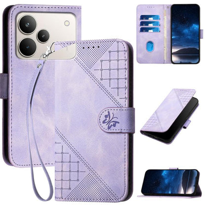 Grid Butterfly Embossed Pattern Leather Phone Case with Lanyard, For Realme 16T 5G, For Realme C100 4G, For Realme P4 Power 5G, For Realme Note 80 4G, For Realme Neo8 5G, For Realme 16 5G, For Realme 16 Pro+ 5G Global, For Realme 16 Pro 5G Global      ...
