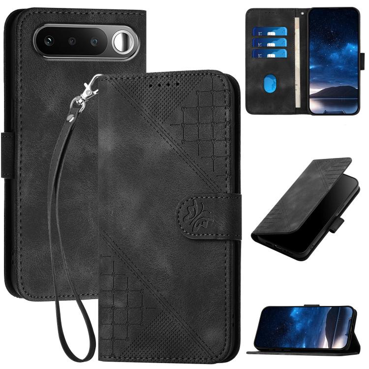 Grid Butterfly Embossed Pattern Leather Phone Case with Lanyard, For Realme 16T 5G, For Realme C100 4G, For Realme P4 Power 5G, For Realme Note 80 4G, For Realme Neo8 5G, For Realme 16 5G, For Realme 16 Pro+ 5G Global, For Realme 16 Pro 5G Global      ...