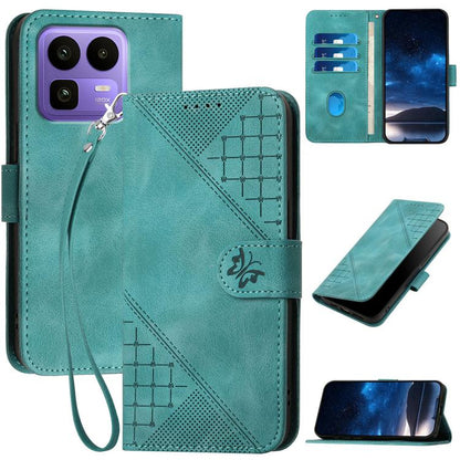 Grid Butterfly Embossed Pattern Leather Phone Case with Lanyard, For Realme 16T 5G, For Realme C100 4G, For Realme P4 Power 5G, For Realme Note 80 4G, For Realme Neo8 5G, For Realme 16 5G, For Realme 16 Pro+ 5G Global, For Realme 16 Pro 5G Global      ...