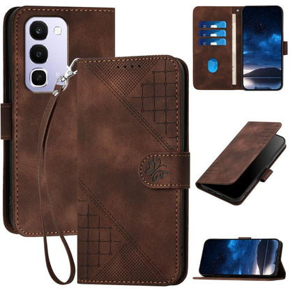 Grid Butterfly Embossed Pattern Leather Phone Case with Lanyard, For Realme 16T 5G, For Realme C100 4G, For Realme P4 Power 5G, For Realme Note 80 4G, For Realme Neo8 5G, For Realme 16 5G, For Realme 16 Pro+ 5G Global, For Realme 16 Pro 5G Global      ...