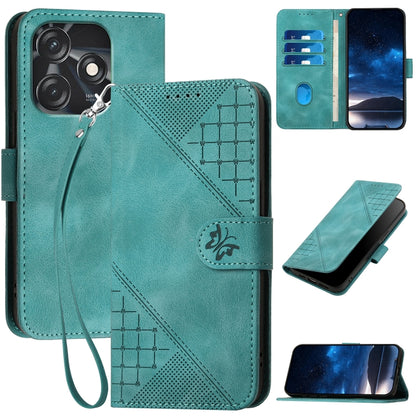 Grid Butterfly Embossed Pattern Leather Phone Case with Lanyard, For Tecno Pova 6 Neo, For Tecno Pova 6 5G / 6 Pro 5G, For Tecno Camon 30 Pro 5G, For Tecno Spark 20 4G / 20C 4G, For Tecno Pop 8 4G, For Tecno Spark Go 2024 4G, For Tecno Camon 20 Premier...