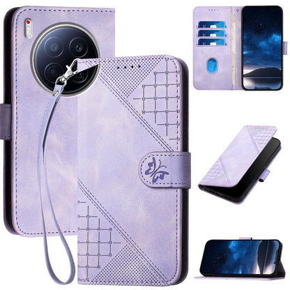 Grid Butterfly Embossed Pattern Leather Phone Case with Lanyard, For Tecno Pova Curve 2 5G, For Tecno Spark Go 3 / Pop 20 4G, For Tecno Spark 50 4G, For Tecno Camon 50 Pro 4G, For Tecno Camon 50 4G, For Tecno Spark Slim, For Tecno Spark 40 4G          ...
