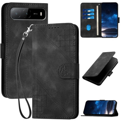 Grid Butterfly Embossed Pattern Leather Phone Case with Lanyard, For Tecno Pova Curve 2 5G, For Tecno Spark Go 3 / Pop 20 4G, For Tecno Spark 50 4G, For Tecno Camon 50 Pro 4G, For Tecno Camon 50 4G, For Tecno Spark Slim, For Tecno Spark 40 4G          ...